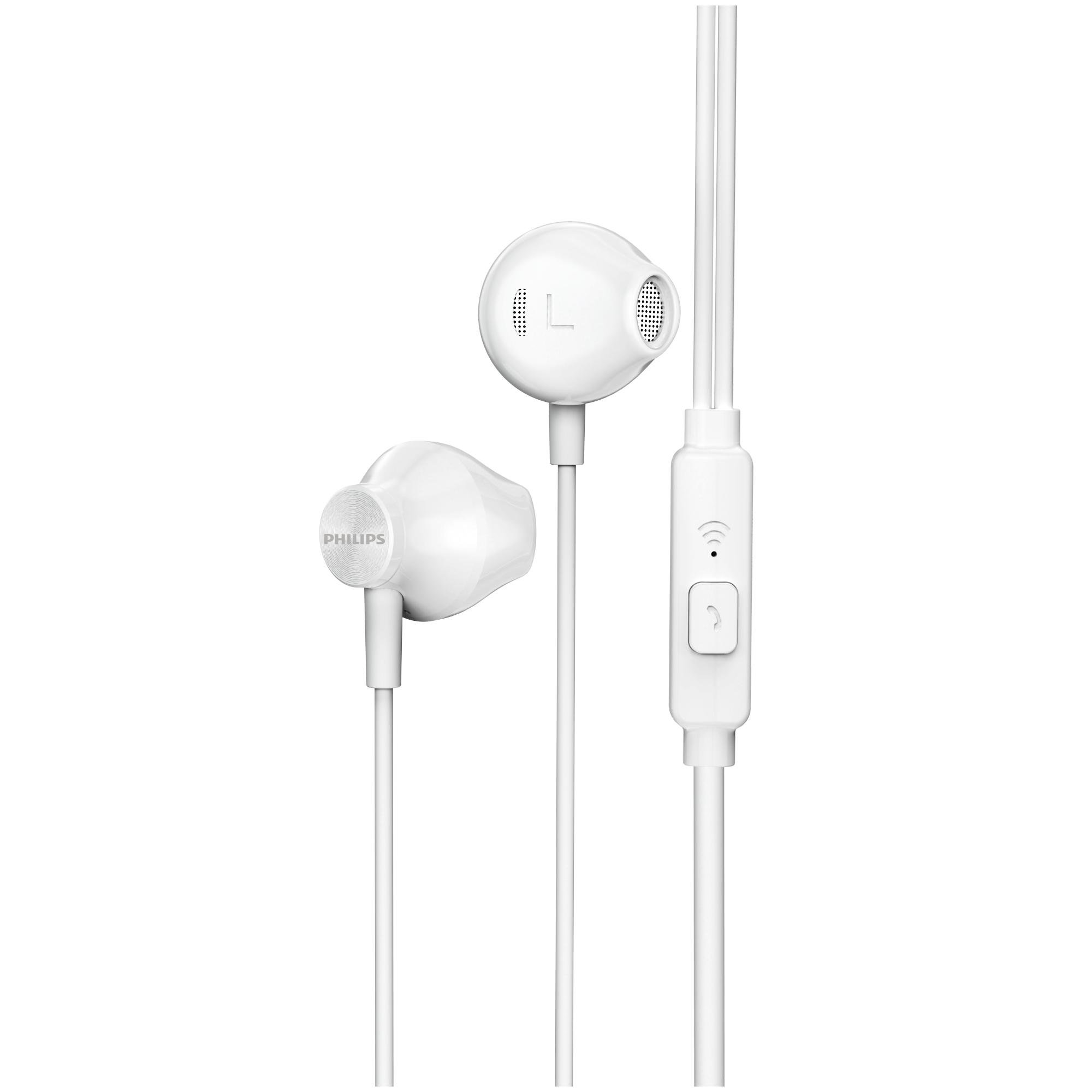 Fone Philips Auricular TAUE 101WT/00 Branco c/Microfone