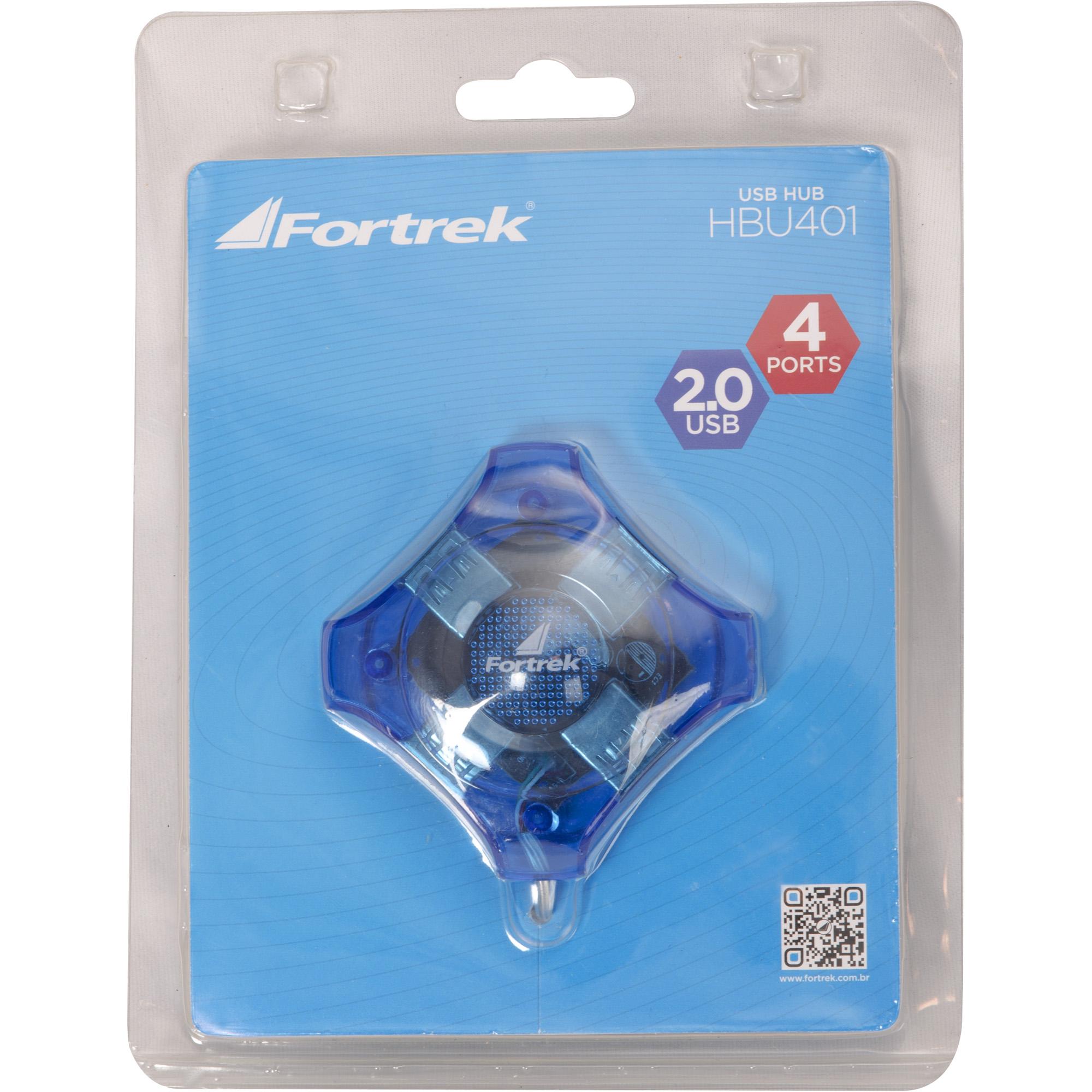 Hub USB Fortrek 4 Portas HBU 401