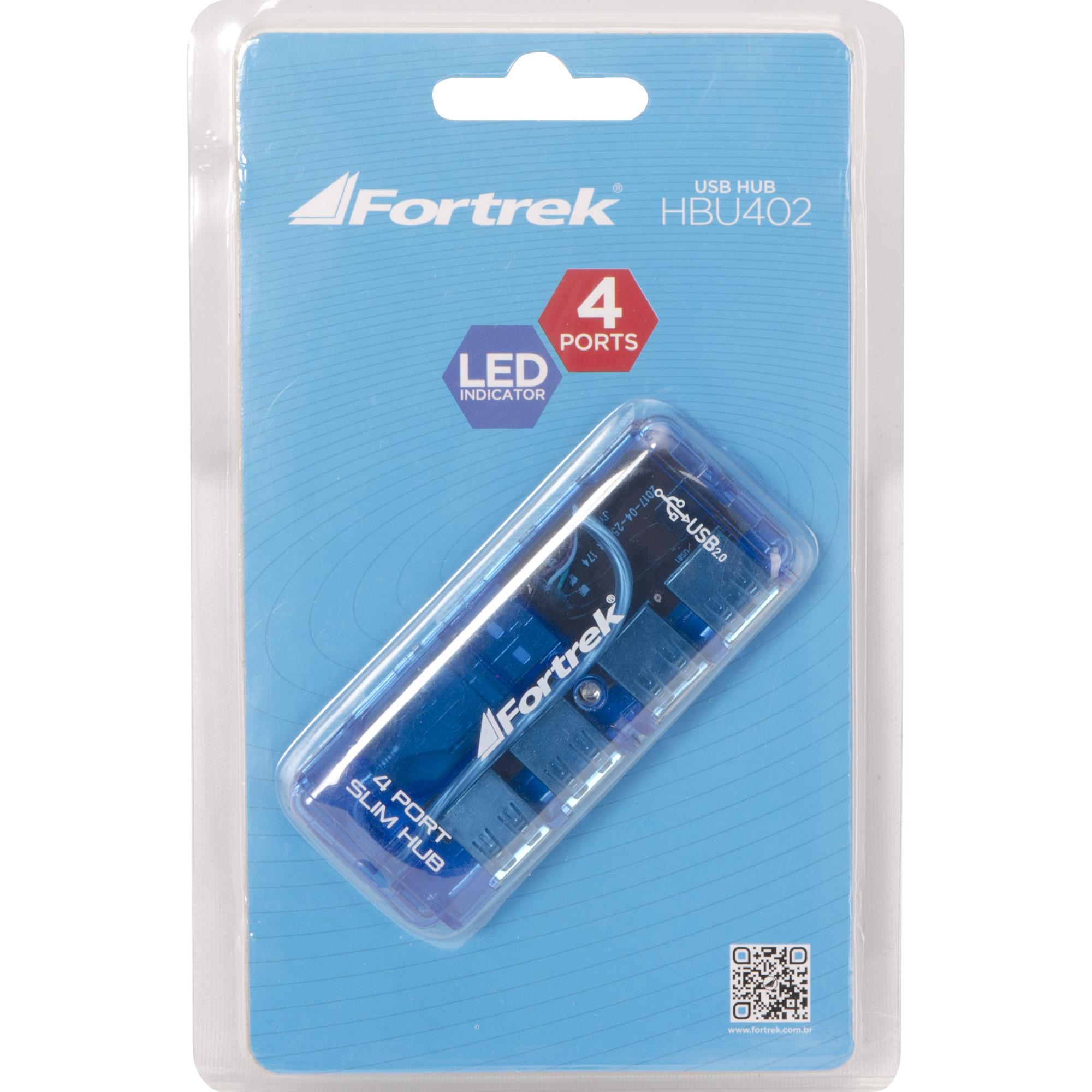 Hub USB Fortrek 4 Portas HBU 402