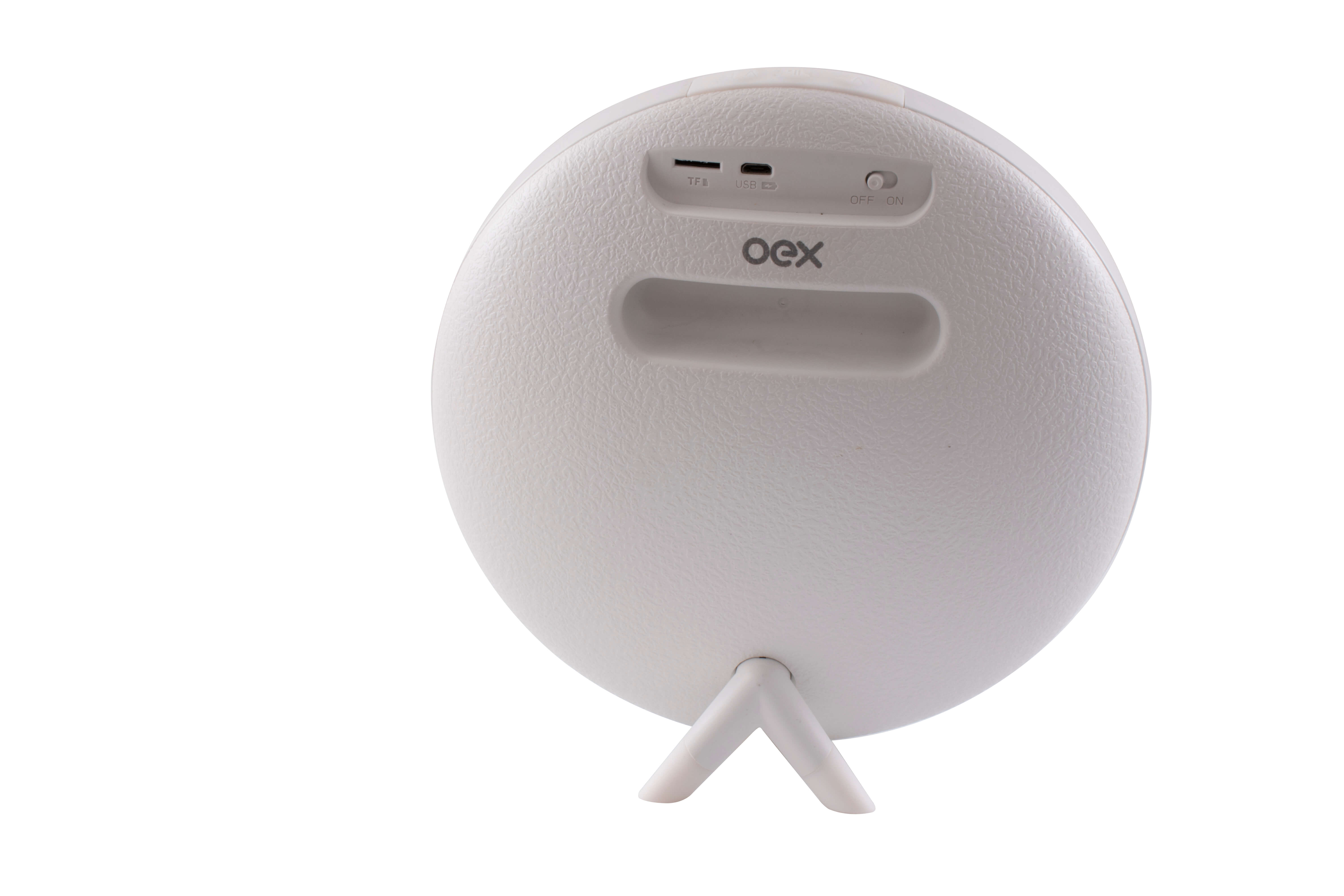 Caixa de Som Portátil OEX FLIP SK 411 Bluetooth/uSD/30W - Branco