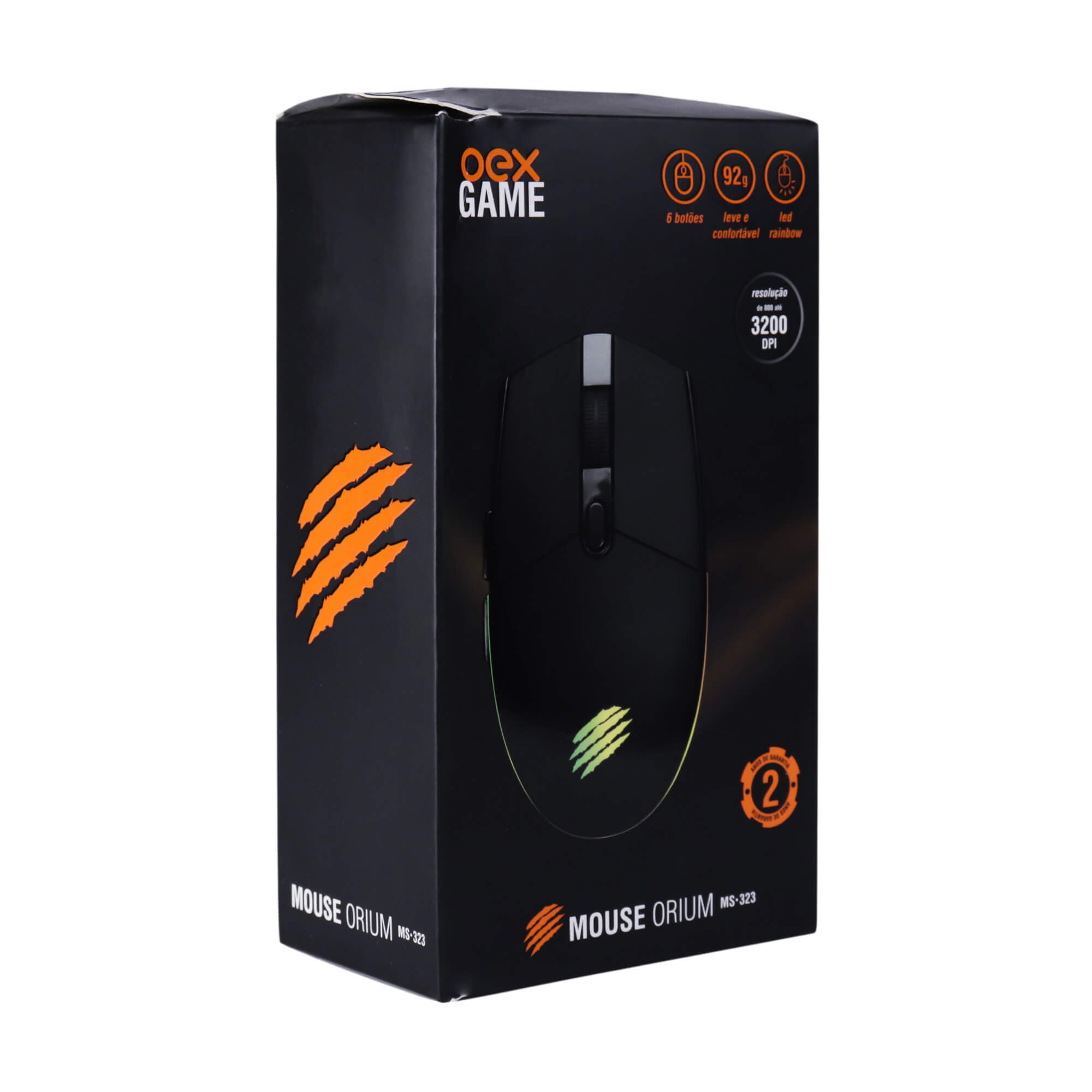 Mouse OEX Game MS 323 Orium - Preto